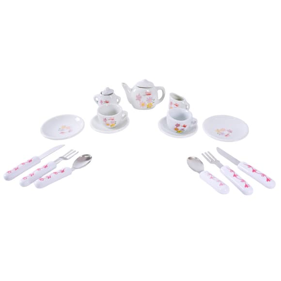 Дитячий набір посуду Tea set 868-E6-1 порцеляна, 17 предметів