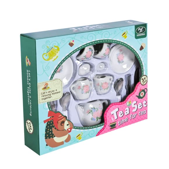 Дитячий набір посуду Tea set 868-E6-2 порцеляна, 17 предметів
