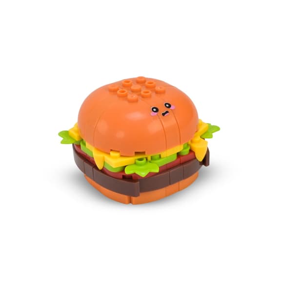 Конструктор детский "Western fast food: Hamburger" 1024A-1, пластик, 93 детали