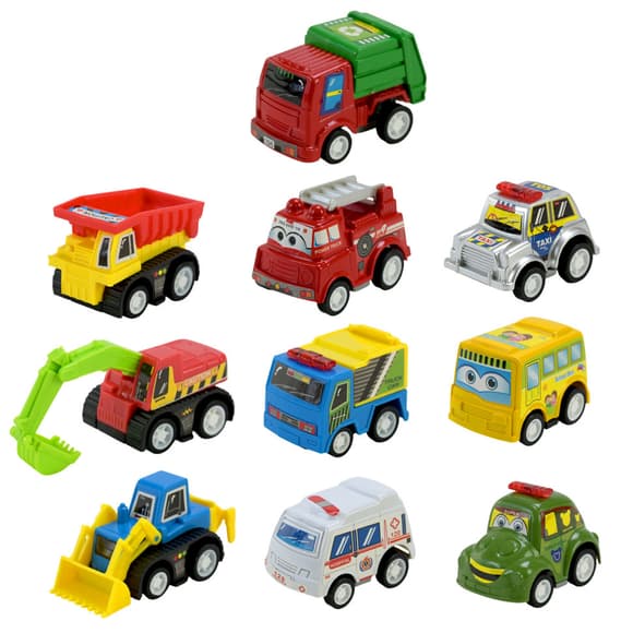 Игровой набор машинок Mini Cartoon Car 5857 в наборе 10 шт