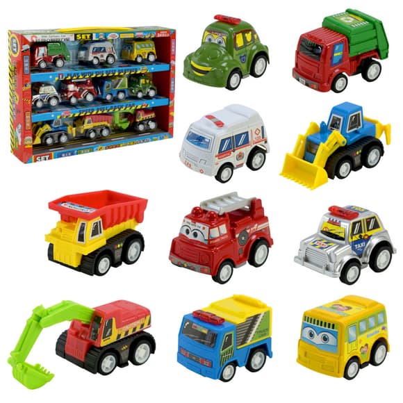 Игровой набор машинок Mini Cartoon Car 5857 в наборе 10 шт