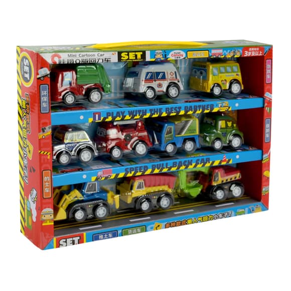 Игровой набор машинок Mini Cartoon Car 5857 в наборе 10 шт