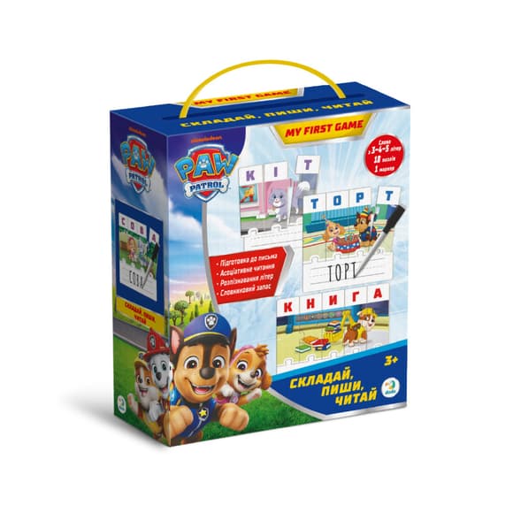 Обучающая игра Paw Patrol "Составляй, пиши, читай" 200622 с маркером