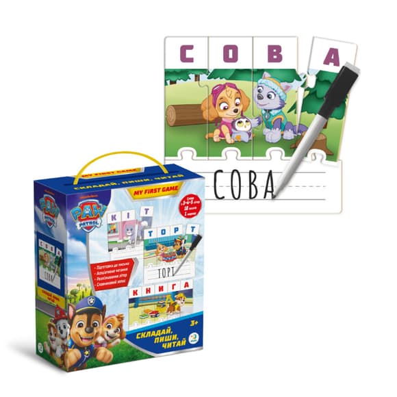 Обучающая игра Paw Patrol "Составляй, пиши, читай" 200622 с маркером