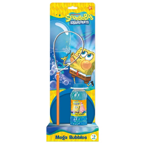 Мыльные пузыри "Mega Bubbles с тарелкой SpongeBob" 200636 объем 450 мл