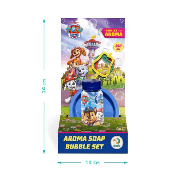 Ароматические мыльные пузыри "Paw Patrol Друзья" 200733 объем 150 мл, 3 палочки