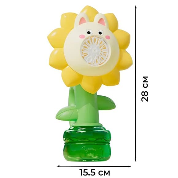 Мыльные пузыри Flower Bubble Machine BJC-5A(Bunny-Yellow) со светом