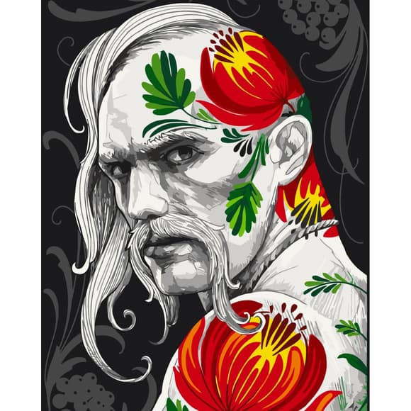 Картина по номерам "Казак. Арт" ©vyshnov__tattooart 10054-AC 40х50 см