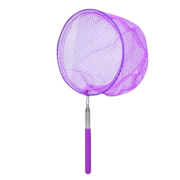Сачок для бабочек MS 4387(Violet) телескопическая ручка 35см/83см, диаметр 19 см