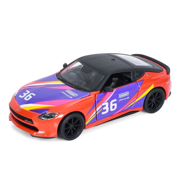 Машинка инерционная 2023 Nissan Fairlady Z KT5443WF(Orange) 1:36, 12 см, открываются двери