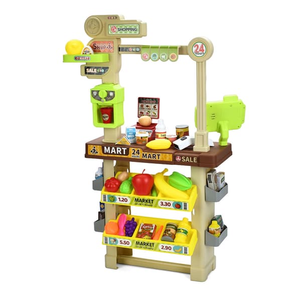Игровой набор Магазин 922-204 касса, сканер, звук, свет, продукты, 61 предмет
