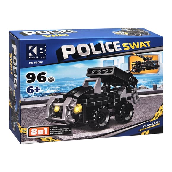 Детский конструктор Police SWAT KB 5905F пластик, 96 деталей