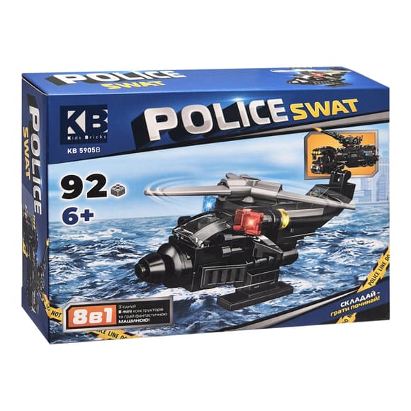 Детский конструктор Police SWAT KB 5905B пластик, 92 детали