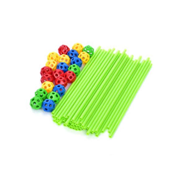 Детский конструктор-палатка 3D Tent Series 137-2(Green) 68 деталей, каркасный