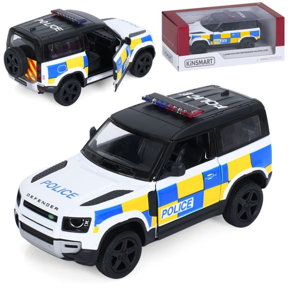 Машинка инерционная Джип Land Rover Defender 90 KT5428WP открываются двери, 1:36