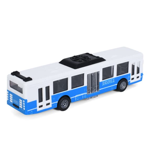 Игрушечный инерционный Автобус 6334(Blue) резиновые колеса, 16 см