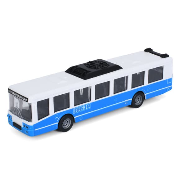 Игрушечный инерционный Автобус 6334(Blue) резиновые колеса, 16 см