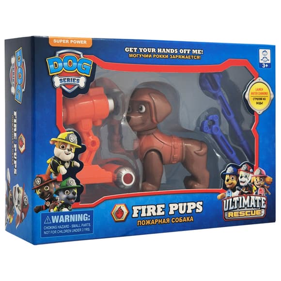 Игровая фигурка героя "Щенячий патруль" PH228(Brown) механическая пушка, 2 снаряда