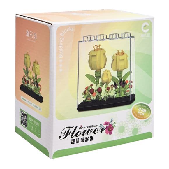 Дитячий Конструктор Ornament Flower 7375 у колбі, 338 деталей
