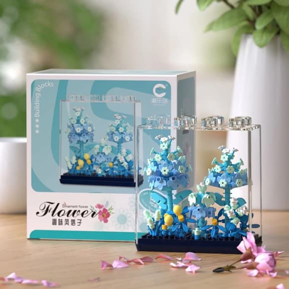 Дитячий Конструктор Ornament Flower 7377 у колбі, 343 деталі