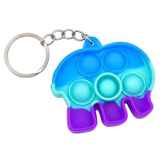 Детский антистресс-брелок Pop It мини Слоник AA3641-4 силикон, 5,5х4,3х1 см