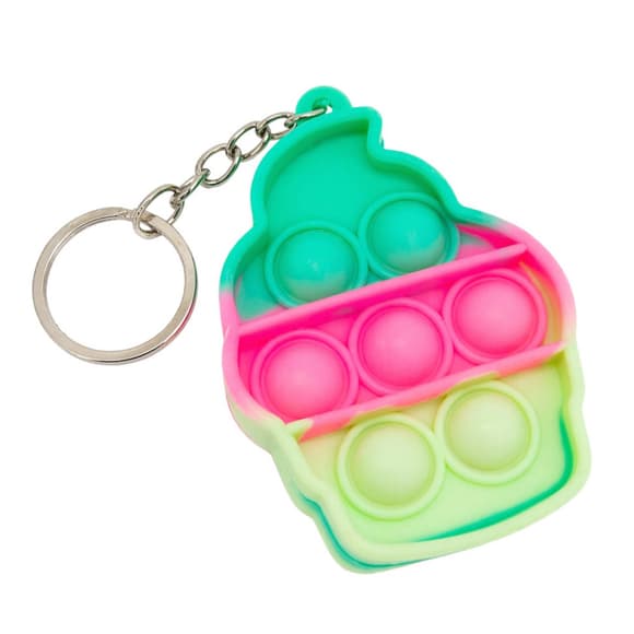 Детский антистресс-брелок Pop It мини Мороженое AA3641-1 силикон, 6,4х4,8х1 см