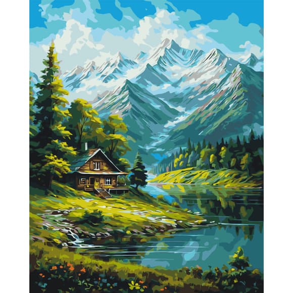 Картина по номерам "Горный пейзаж" LW3437, 40х50 см