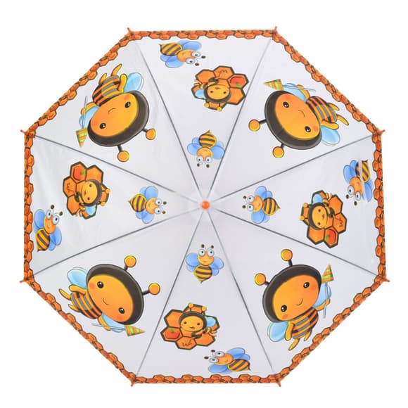 Детский зонтик "Пчелка" MK 5793(Orange) длина 65,5 см, трость 60 см, диаметр 84 см
