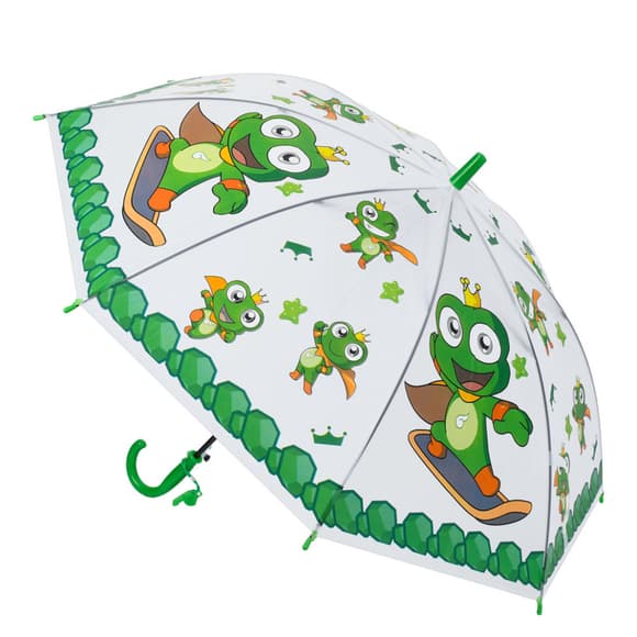 Дитяча парасолька "Жаба" MK 5793(Green) довжина 65,5 см, тростина 60 см, діаметр 84 см