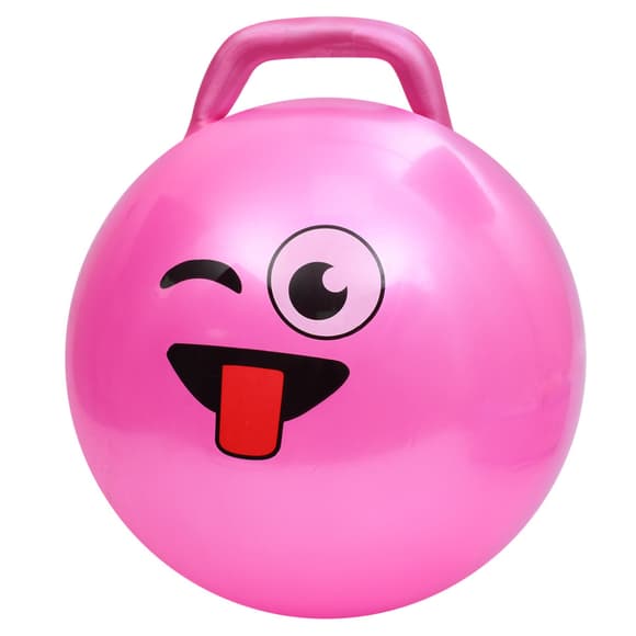 Мяч для фитнеса Смайл MS 4856(Pink) 45 см, с ручкой, 300 г