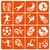 Набор трафаретов для био-тату "Футбол" (football-simple-16) 16 шт, 6х6 см