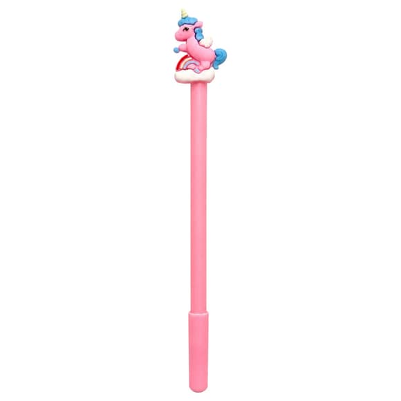 Детская гелевая ручка "Единорог" 016(Pink) синий, 17,5 см