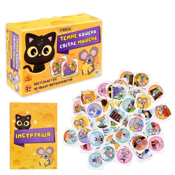 Настольная игра Темный котенок Светлый мышонок 31037 от 1 игрока