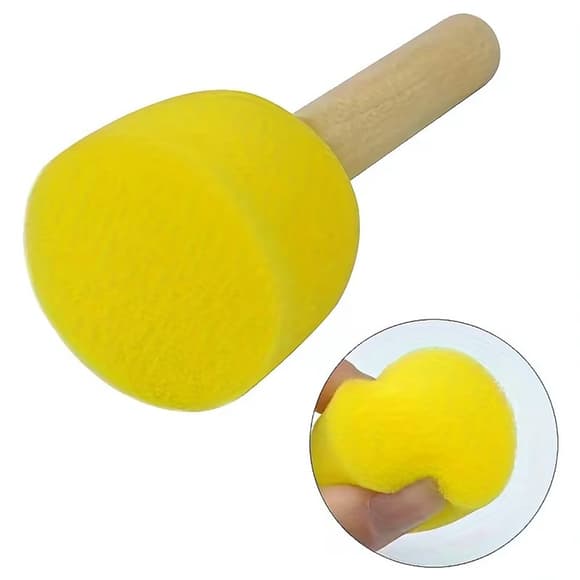 Набор спонжей для декорирования и рисования Sponge-24, 1,2 см, 1,5 см, 2,5 см, 3 см, 24 шт