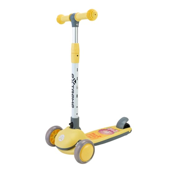 Детский самокат 3-х колесный SC817(Yellow) с музыкой и светом