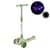 Детский самокат 3-х колесный SC2619(Green) колеса PU, с музыкой и светом