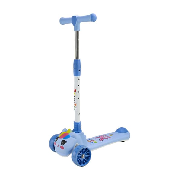 Детский самокат 3-х колесный SC2619(Blue) колеса PU, с музыкой и светом