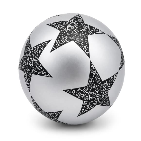 Дитячий гумовий м'яч Зірка RB20302(Silver) 60 грам, діаметр 18 см