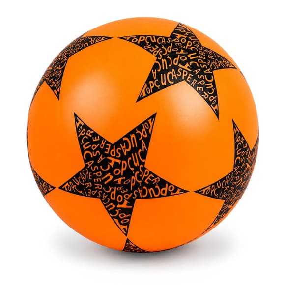 Детский резиновый мяч Звезда RB20302(Orange) 60 грамм, диаметр 18 см 