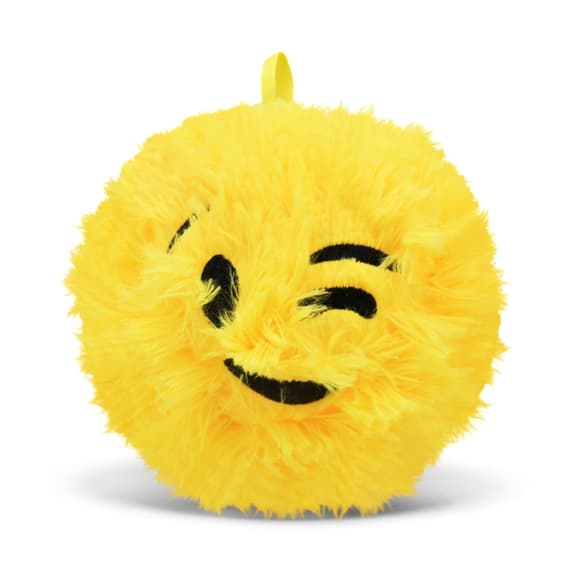 Игрушка-мяч "Смайл" SB2580(Yellow) пушистый, диаметр 13 см