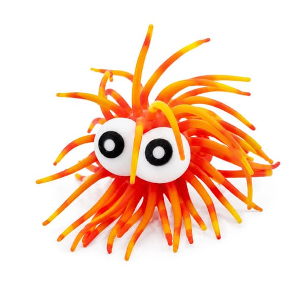 Детский антистресс Морской еж YD2531(Orange) тянучка, со светом, 4,5 см