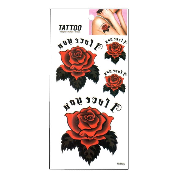 Временная татуировка "Розы Tattoo" 1020-HM405