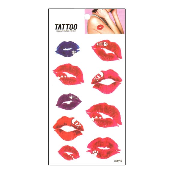 Временная татуировка "Поцелуи Tattoo" 1020-HM639