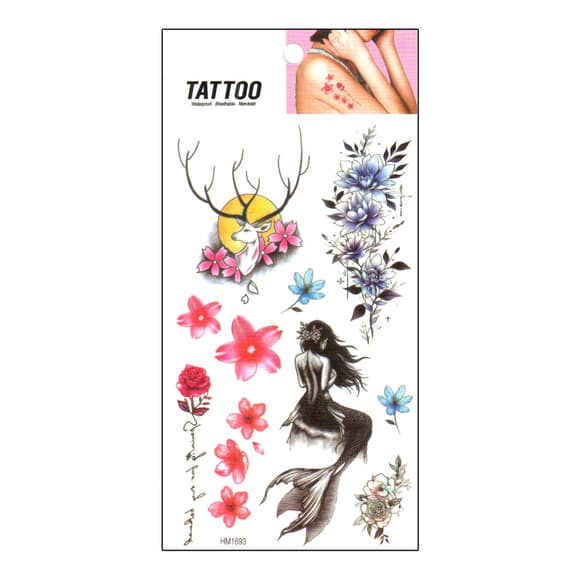 Временная татуировка "Русалка - ОленьTattoo" 1020-HM1693