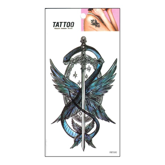 Временная татуировка "Змей - Крылья Tattoo" 1020-HM1640