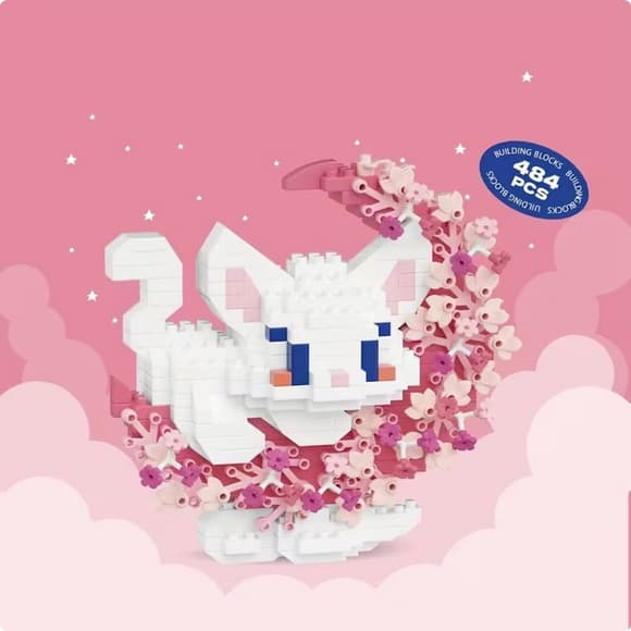Дитячий конструктор Білий кіт 8980 серії "Cute Moon", 484 деталі