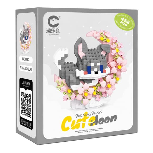 Дитячий конструктор Сіре цуценя 8982 серії "Cute Moon", 452 деталі