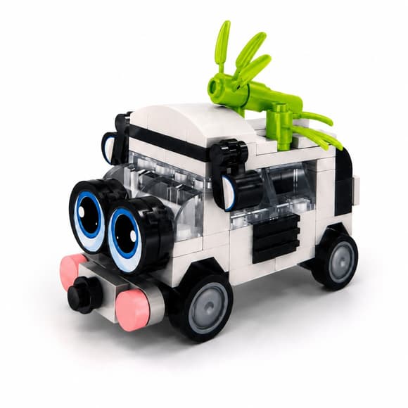 Дитячий конструктор Panda Bus BB121E-C серії "Animal Bus", 101 деталь