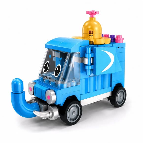 Дитячий конструктор Elephant Bus BB121E-E серії "Animal Bus", 101 деталь