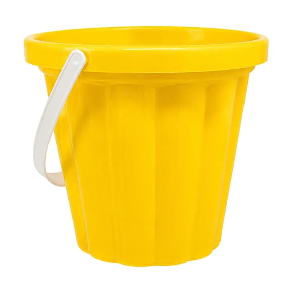 Игрушечное ведро большое №1 011BMS(Yellow) размер ведра 20х20х17 см